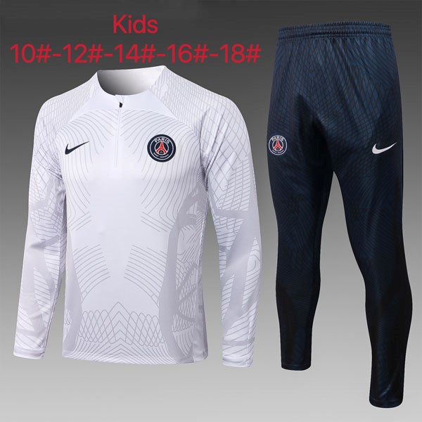 Niños Sudadera De Training PSG 2023 Blanco 2